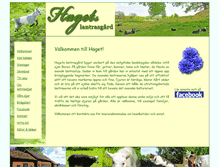 Tablet Screenshot of hagetslantrasgard.se